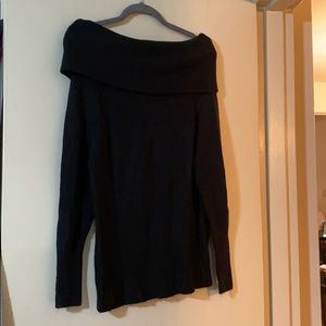 Express black off the shoulder sweater XS